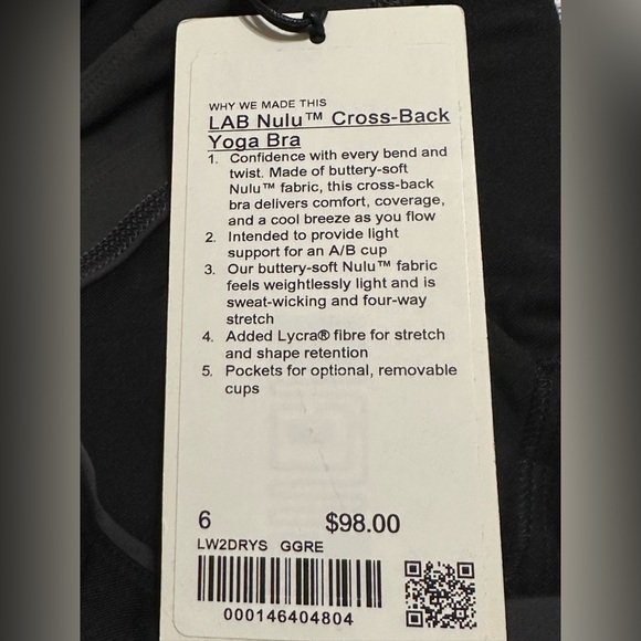 Lululemon LAB NULU Cross-Back Yoga Bra - Picture 6 of 8